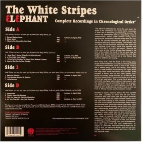 The White Stripes - Elephant (0194398424019) виниловая пластинка - фото 5