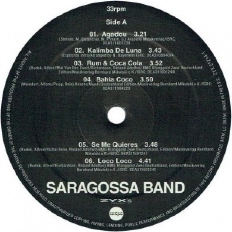 Saragossa Band - The Party Mix (0194111010550) виниловая пластинка - фото 3