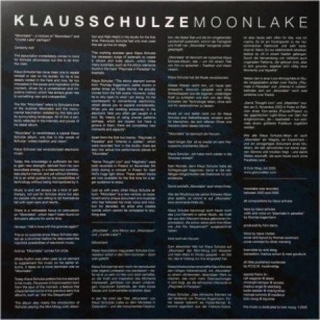Klaus Schulze - Moonlake (0886922638817) виниловая пластинка - фото 2