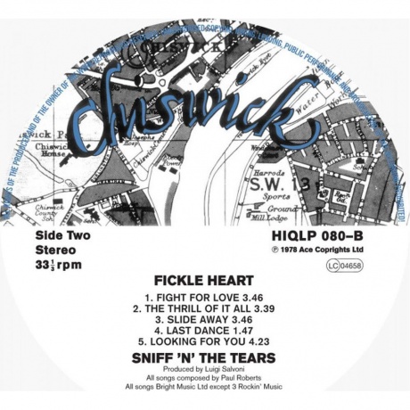 Sniff 'N' The Tears - Fickle Heart (0029667013710) виниловая пластинка - фото 3