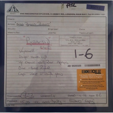 0711297534238, Alan Parsons Project, The, Pyramid Work In Progre...