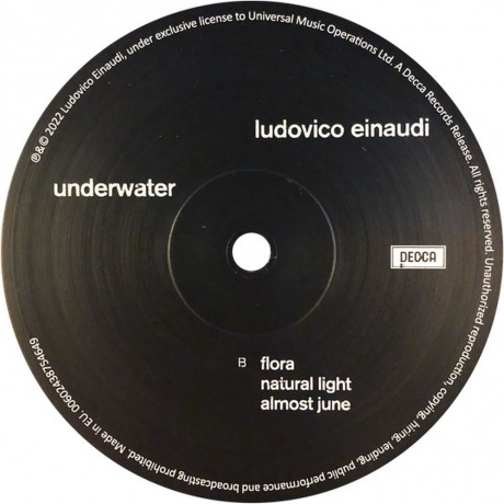 Ludovico Einaudi - Underwater (0602438754625) виниловая пластинка - фото 3