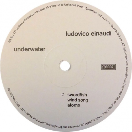Ludovico Einaudi - Underwater (0602438754625) виниловая пластинка - фото 4