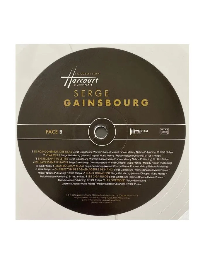 3596973560162, Виниловая пластинка Gainsbourg, Serge, La Collection Harcourt (coloured) - фото 4