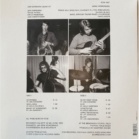 Jan Garbarek - Afric Pepperbird (Analogue) (0602445053179) виниловая пластинка - фото 2