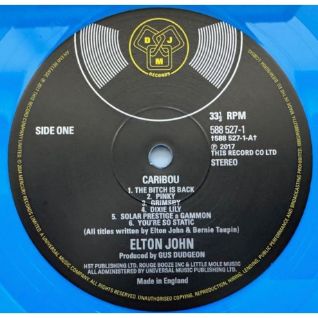 Elton John - Caribou (coloured) (0602458852721) виниловая пластинка - фото 2