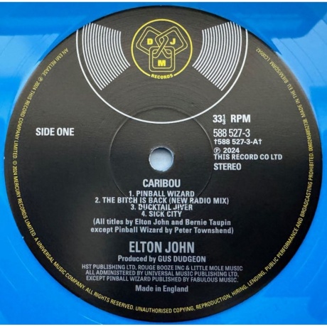 Elton John - Caribou (coloured) (0602458852721) виниловая пластинка - фото 4