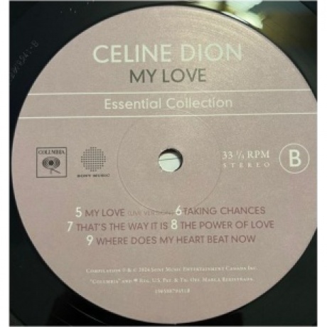Celine Dion - My Love: Essential Collection (0196588794513) виниловая пластинка - фото 7