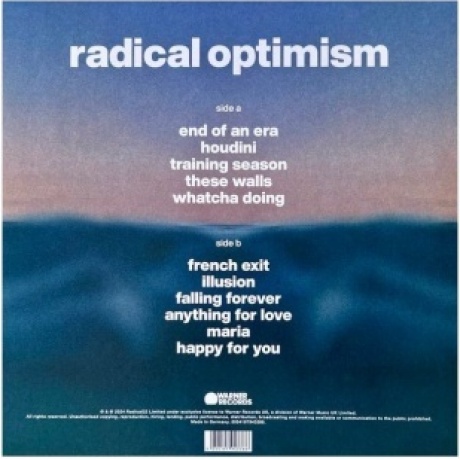 Dua Lipa - Radical Optimism (Curacao Blue) (5054197943386) виниловая пластинка - фото 3