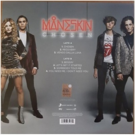 0194398851815, Maneskin, Chosen (coloured) виниловая пластинка - фото 2