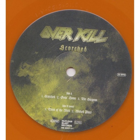 Overkill - Scorched (coloured) (4065629695743) виниловая пластинка - фото 3
