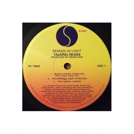 0081227080211, Виниловая пластинка Talking Heads, Remain In Light - фото 3