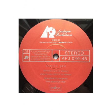 0753088404573, Виниловая пластинка Webster, Ben, Gentle Ben (Analogue) - фото 8