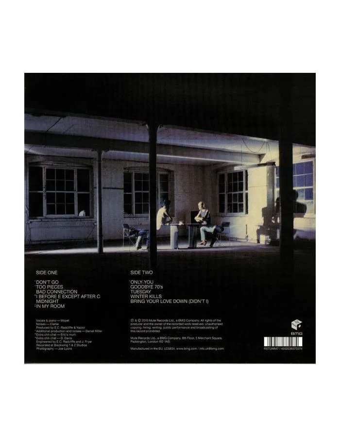 4050538372274, Виниловая пластинка Yazoo, Upstairs At Eric's - фото 2