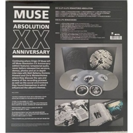 Muse - Absolution (Box) (coloured) (5054197674396) виниловая пластинка - фото 3