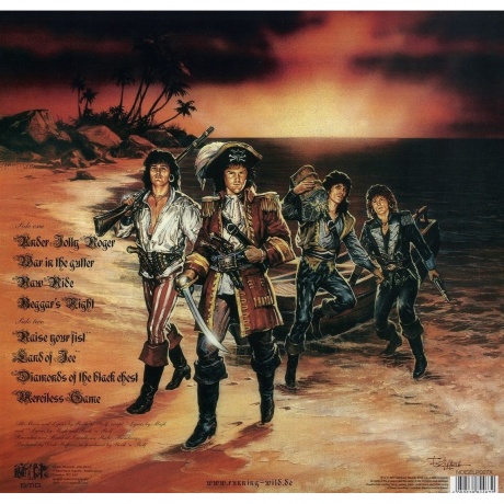 4050538844672, Running Wild, Under Jolly Roger (coloured) виниловая пластинка - фото 2