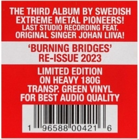 Arch Enemy - Burning Bridges (coloured) (0196588004216) виниловая пластинка - фото 8
