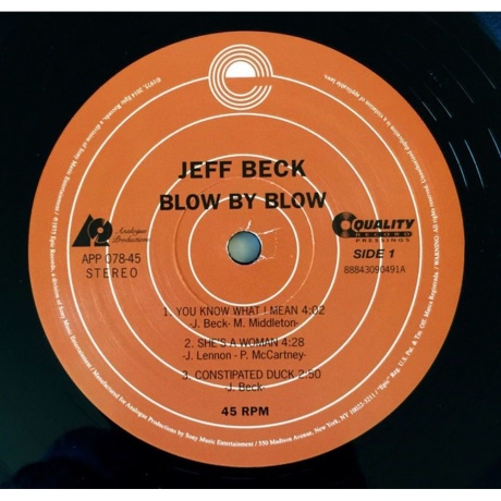 Jeff Beck - Blow By Blow (Analogue) (0753088007873) виниловая пластинка - фото 3