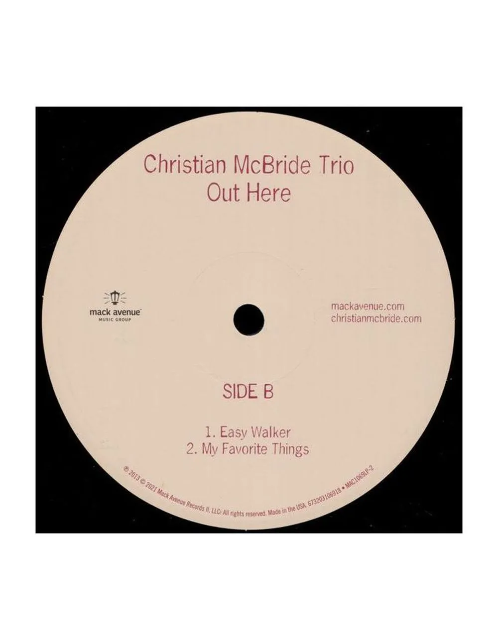 0673203106918, Виниловая пластинка McBride, Christian, Out Here - фото 4