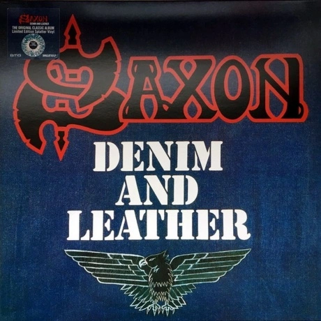 Saxon - Denim And Leather (coloured) (4050538347951) виниловая п...
