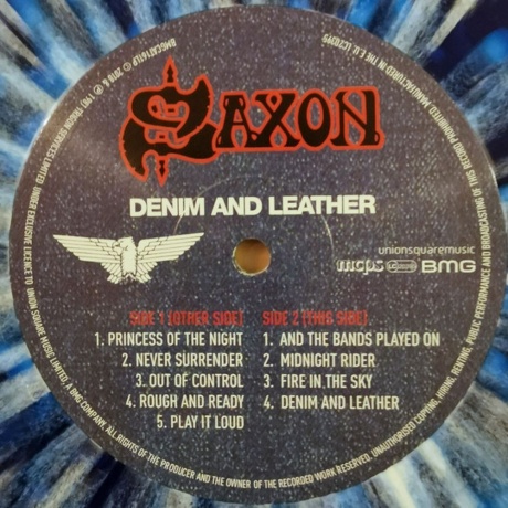 Saxon - Denim And Leather (coloured) (4050538347951) виниловая пластинка - фото 4