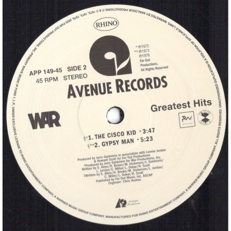 War - Greatest Hits (Analogue) (0753088014970) виниловая пластинка - фото 5