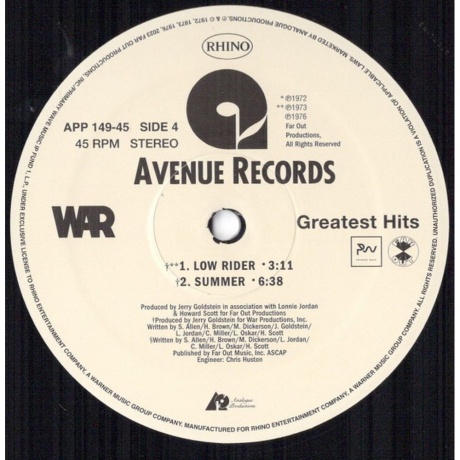 War - Greatest Hits (Analogue) (0753088014970) виниловая пластинка - фото 7