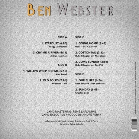Ben Webster - Stardust (Analogue) (0762765868898) виниловая пластинка - фото 2
