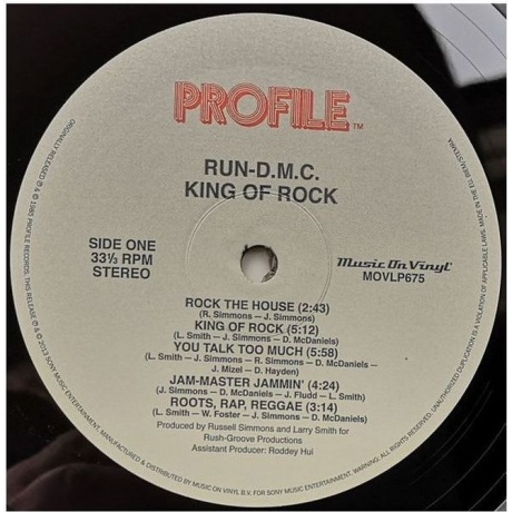 Run DMC - King Of Rock (8718469532001) виниловая пластинка - фото 4