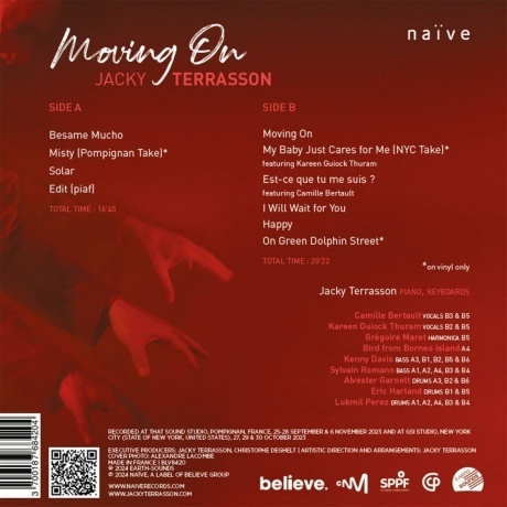 Jacky Terrasson - Moving On (3700187684204) виниловая пластинка - фото 2