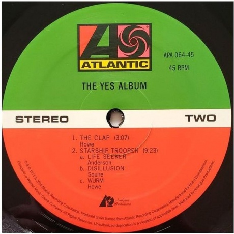 Yes - The Yes Album (Analogue) (0753088756474) виниловая пластинка - фото 6