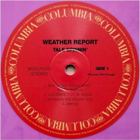 Weather Report - Tale Spinnin (coloured) (8719262030930) виниловая пластинка - фото 3