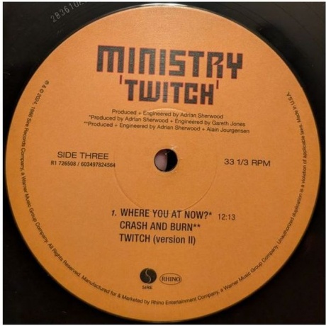 Ministry - Twitch - deluxe (0603497824564) виниловая пластинка - фото 8