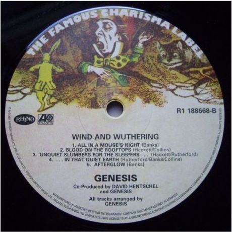 Genesis - Wind &amp; Wuthering (2024 Vinyl Reissues) (0081227955311) виниловая пластинка - фото 5