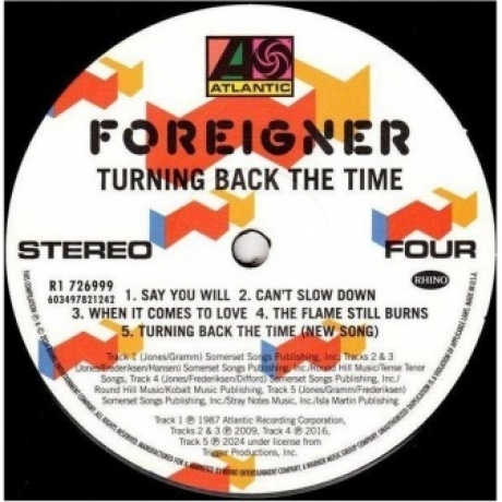 Foreigner - Turning Back The Time (0603497821242) виниловая пластинка - фото 6