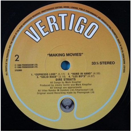 Dire Straits - Making Movies (0602537529056) виниловая пластинка - фото 6