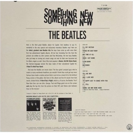 The Beatles - Something New (0602468019831) виниловая пластинка - фото 2