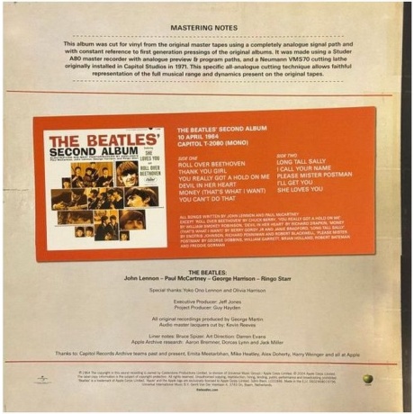 The Beatles - Second Album (0602468019756) виниловая пластинка - фото 8