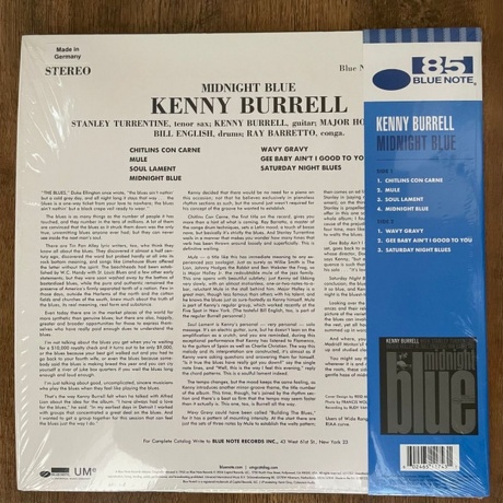 Kenny Burrell - Midnight Blue (coloured) (0602465117431) виниловая пластинка - фото 2