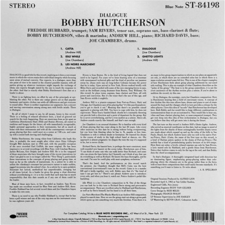 Bobby Hutcherson - Dialogue (Analogue, Tone Poet) (0602455059741) виниловая пластинка - фото 4