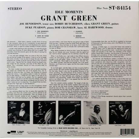 Grant Green - Idle Moments (coloured) (0602465117455) виниловая пластинка - фото 6