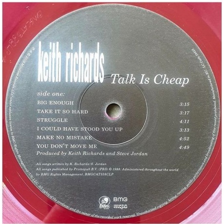 Keith Richards - Talk Is Cheap (coloured) (4050538467000) виниловая пластинка - фото 3