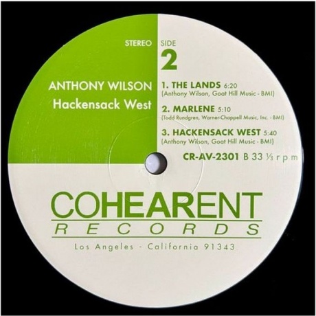 Anthony Wilson - Hackensack West (Audiophile Edition) (0198168647844) виниловая пластинка - фото 6