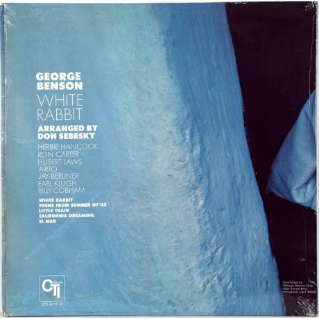 George Benson - White Rabbit (coloured) (8719262036482) виниловая пластинка - фото 2