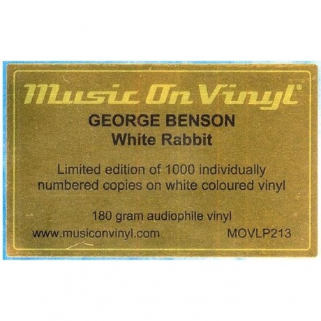 George Benson - White Rabbit (coloured) (8719262036482) виниловая пластинка - фото 9