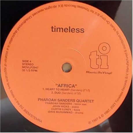 Pharoah Sanders - Africa (8719262023154) виниловая пластинка - фото 8