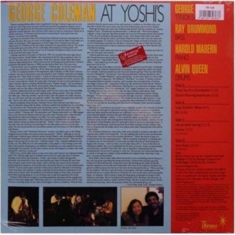 George Coleman - At Yoshi's (Analogue) (5060149623633) виниловая пластинка - фото 2