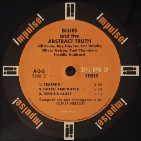 Oliver Nelson - Blues &amp; The Abstract Truth  (0602435669144) виниловая пластинка - фото 5