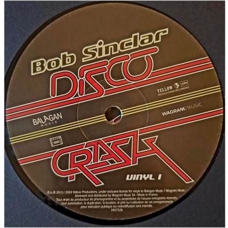 Bob Sinclar - Disco Crash (3596974675261) виниловая пластинка - фото 3