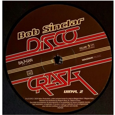 Bob Sinclar - Disco Crash (3596974675261) виниловая пластинка - фото 5